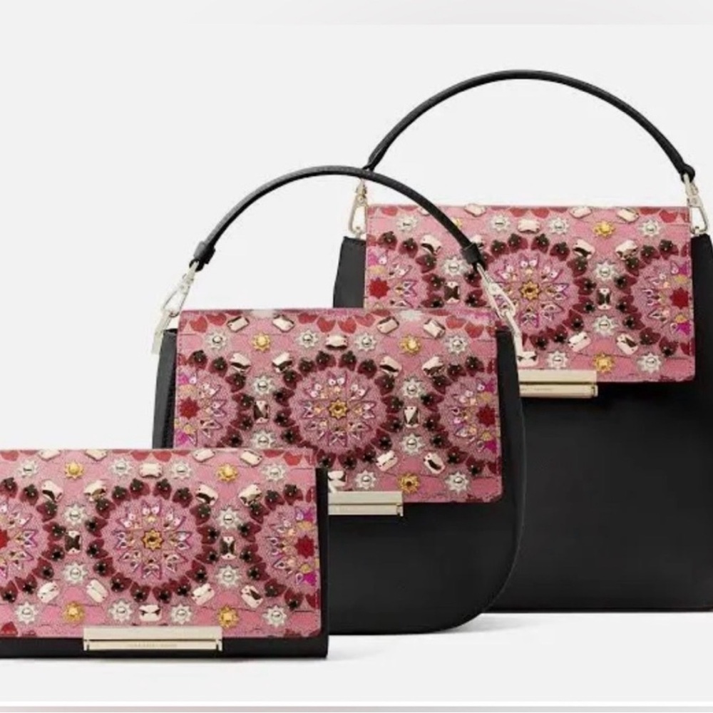 Kate Spade Heritage Make it Mine Mosaic jeweled Flap only